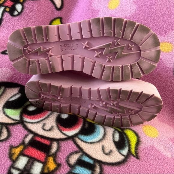 Current Mood pink combat boots - Picture 7 of 8